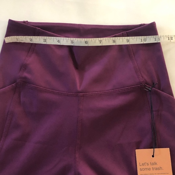 Girlfriend Collective Compressive High-Rise Plum Pocket Leggings Size S - Picture 10 of 14